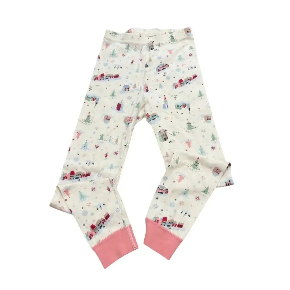 Hanna Andersson Christmas House holiday print pajama set size 8